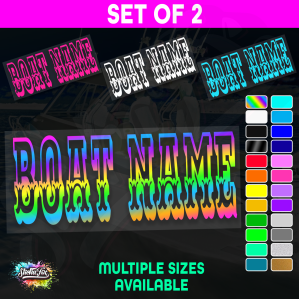 2x Custom Boat Name