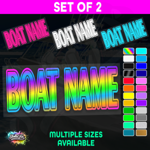 2x Custom Boat Name