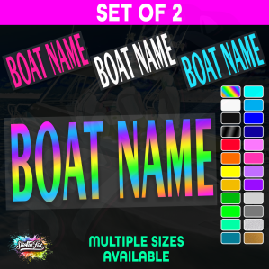 2x Custom Boat Name