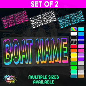 2x Custom Boat Name