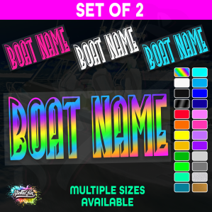 2x Custom Boat Name