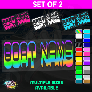 2x Custom Boat Name
