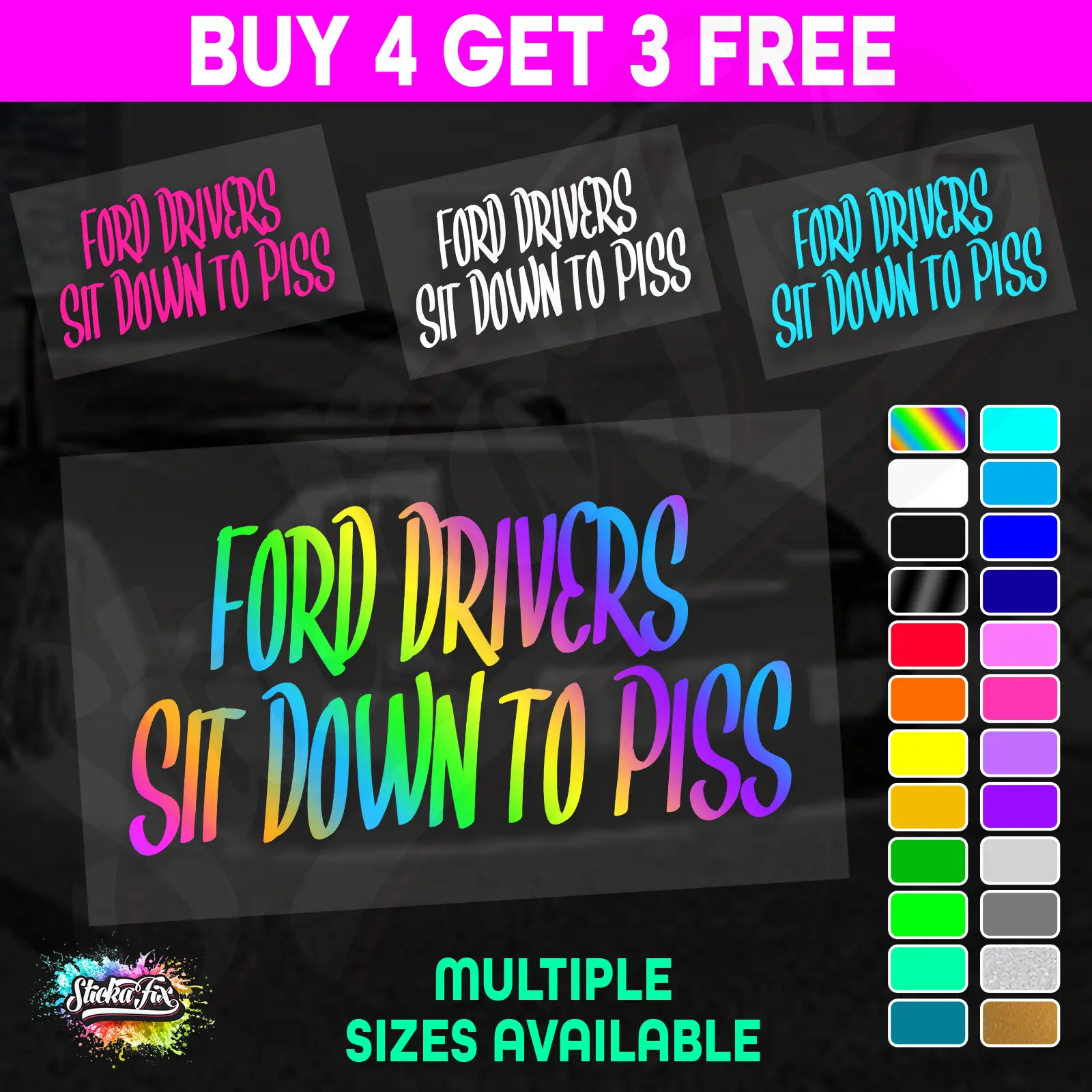 Ford Drivers Sit Down to Piss
