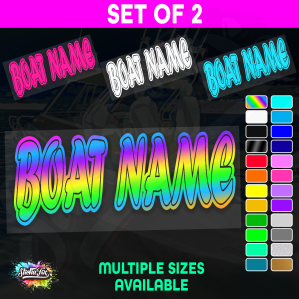 2x Custom Boat Name