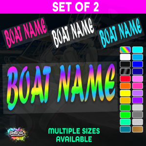 2x Custom Boat Name