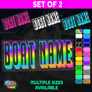 2x Custom Boat Name