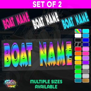 2x Custom Boat Name