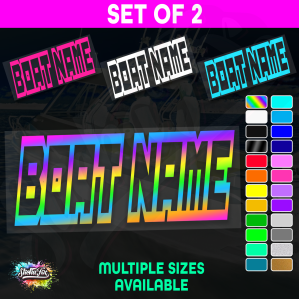 2x Custom Boat Name