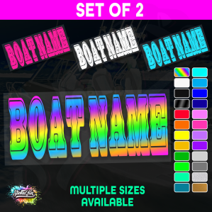 2x Custom Boat Name