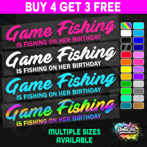 Game Fishing Is On Her Birthday