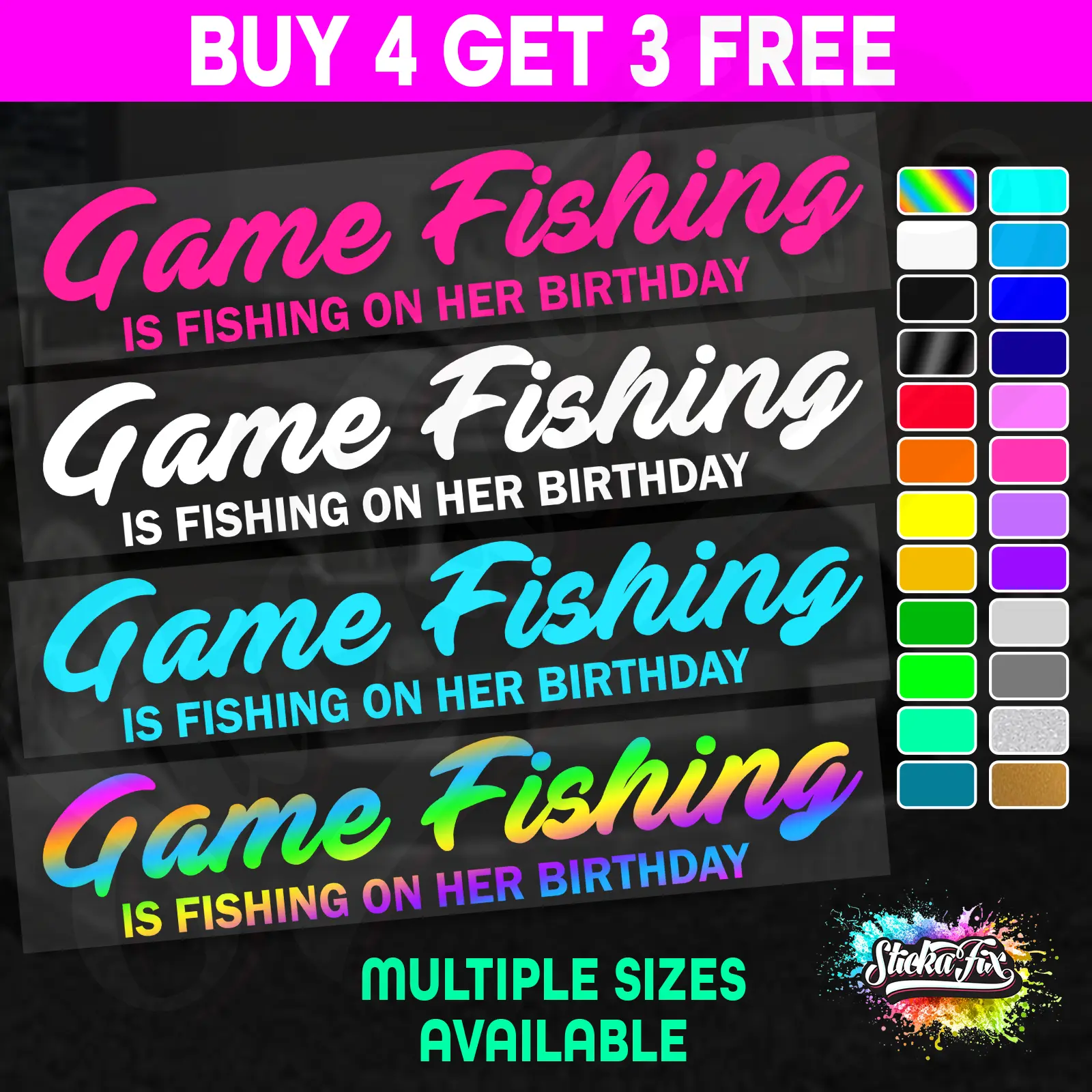 Game Fishing Is On Her Birthday
