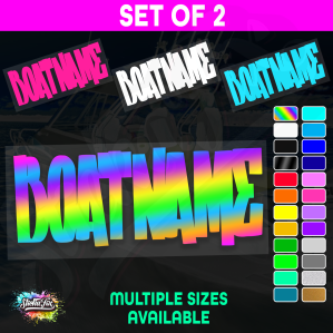 2x Custom Boat Name