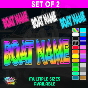 2x Custom Boat Name