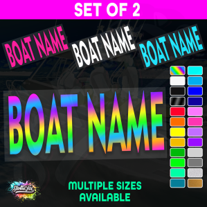 2x Custom Boat Name