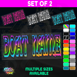 2x Custom Boat Name