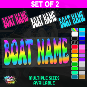 2x Custom Boat Name