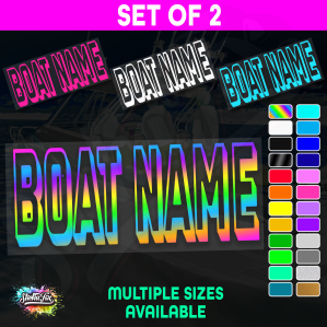 2x Custom Boat Name