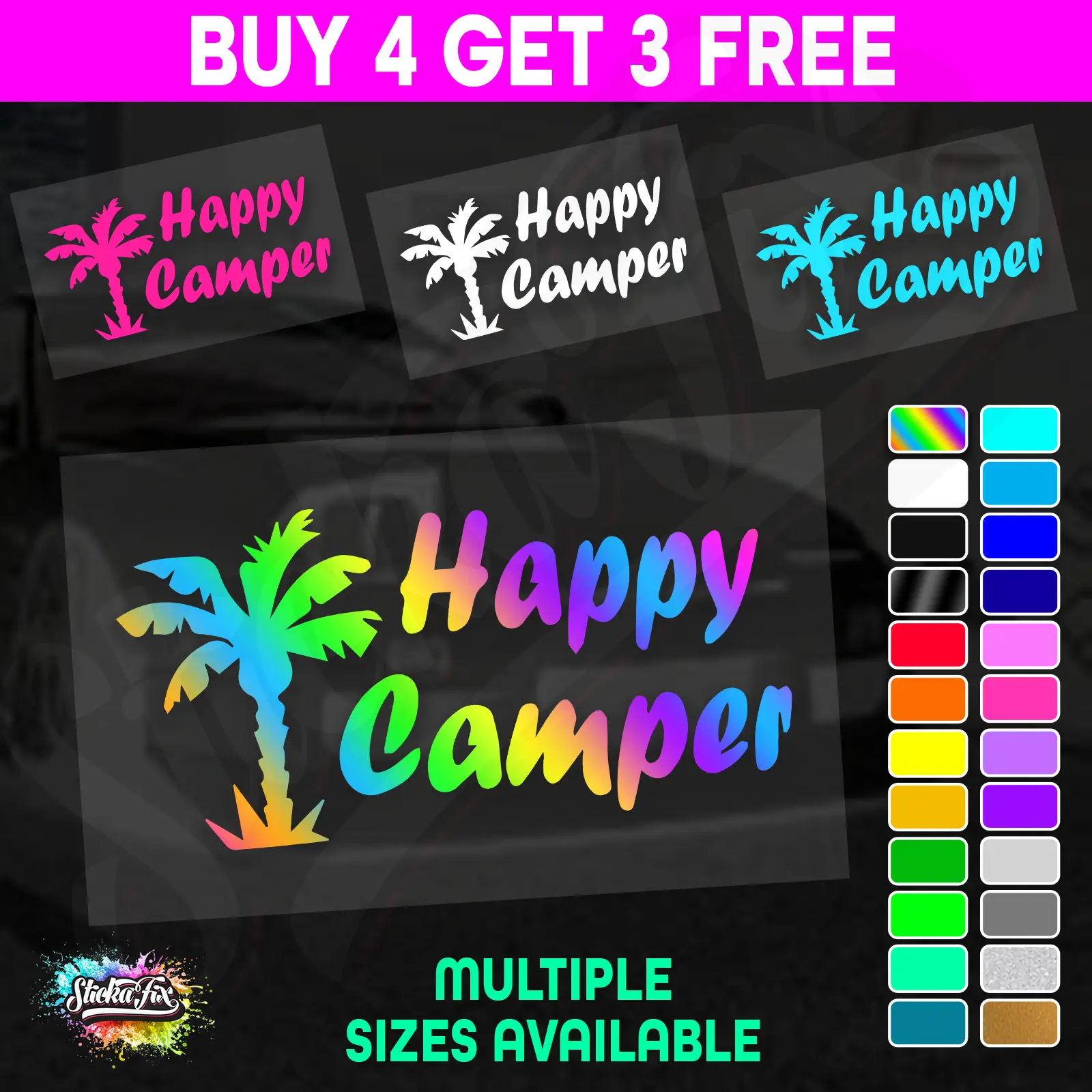 Happy Camper Palm Tree