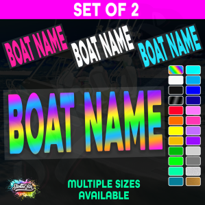 2x Custom Boat Name