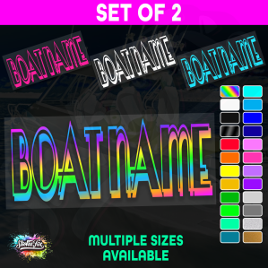 2x Custom Boat Name - Image 1