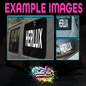 Herlux 4X4 car vinyl STICKER funny DECAL 4WD JDM Van Truck Ute Laptop - Image 2