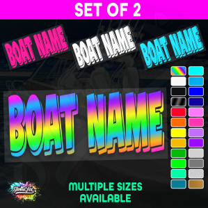 2x Custom Boat Name