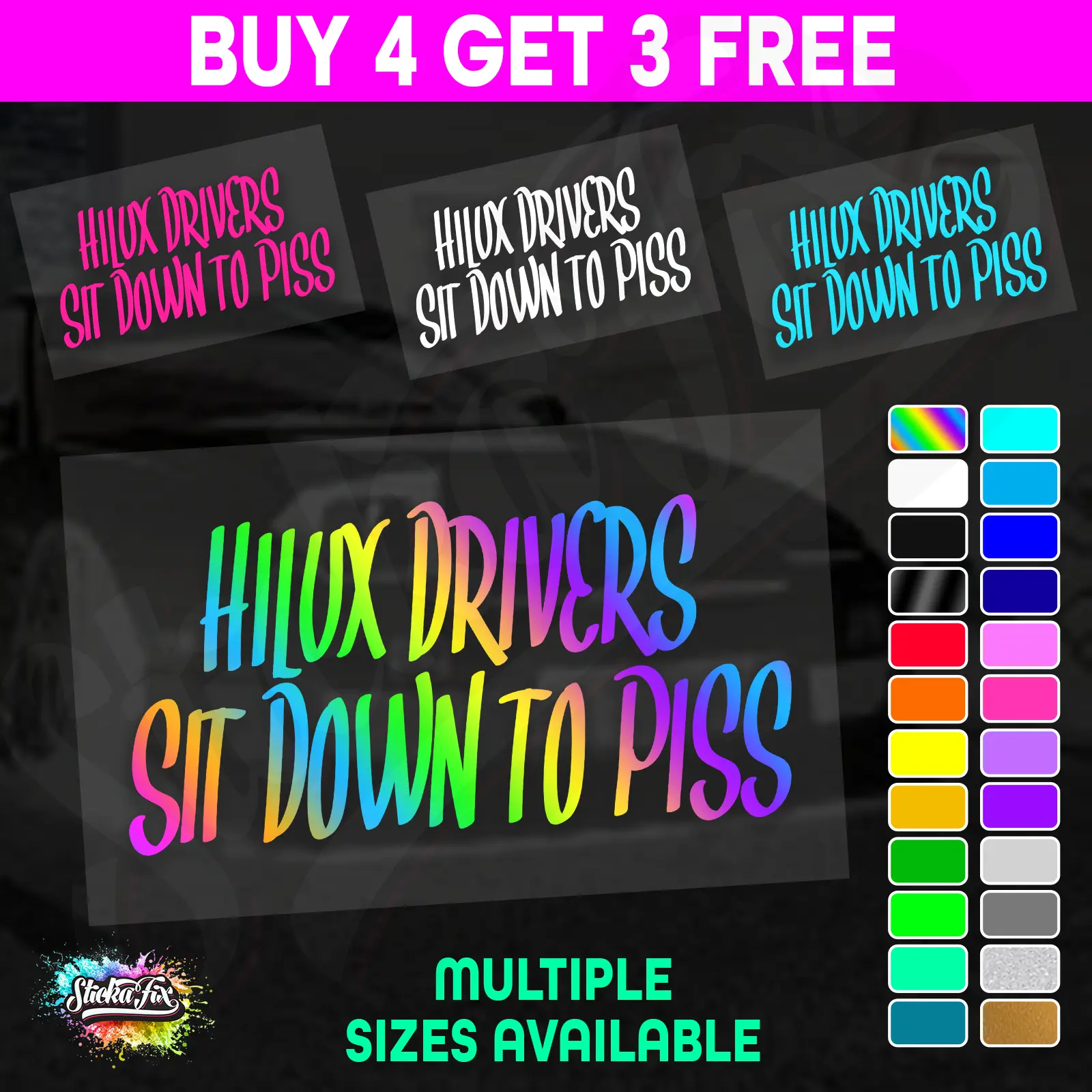 Hilux Drivers Sit Down to Piss