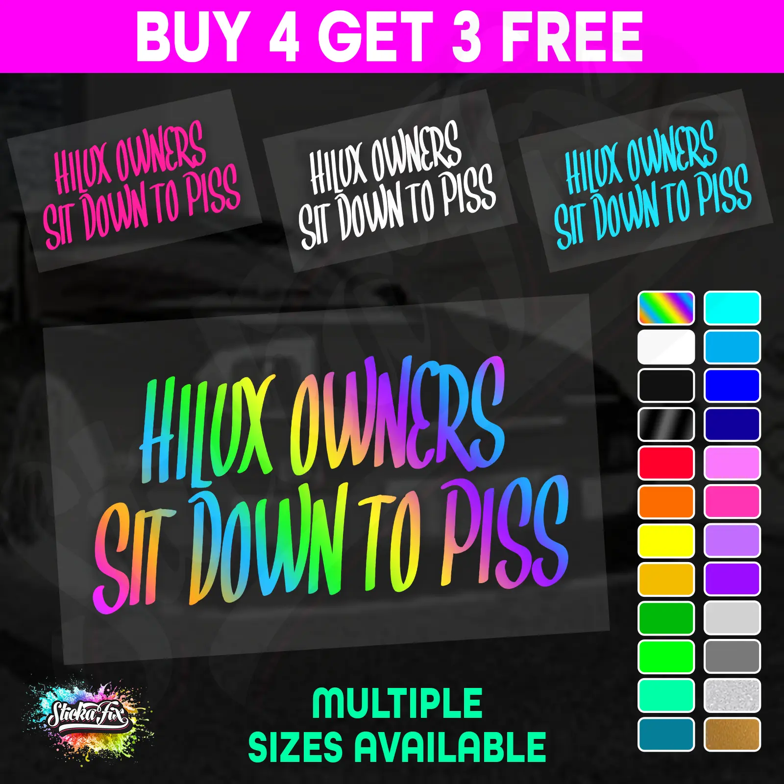 Hilux Owners Sit Down to Piss