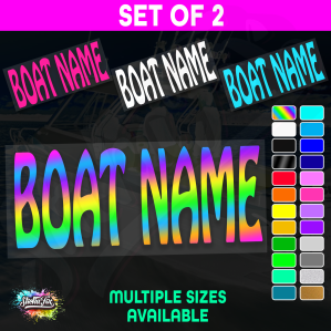 2x Custom Boat Name
