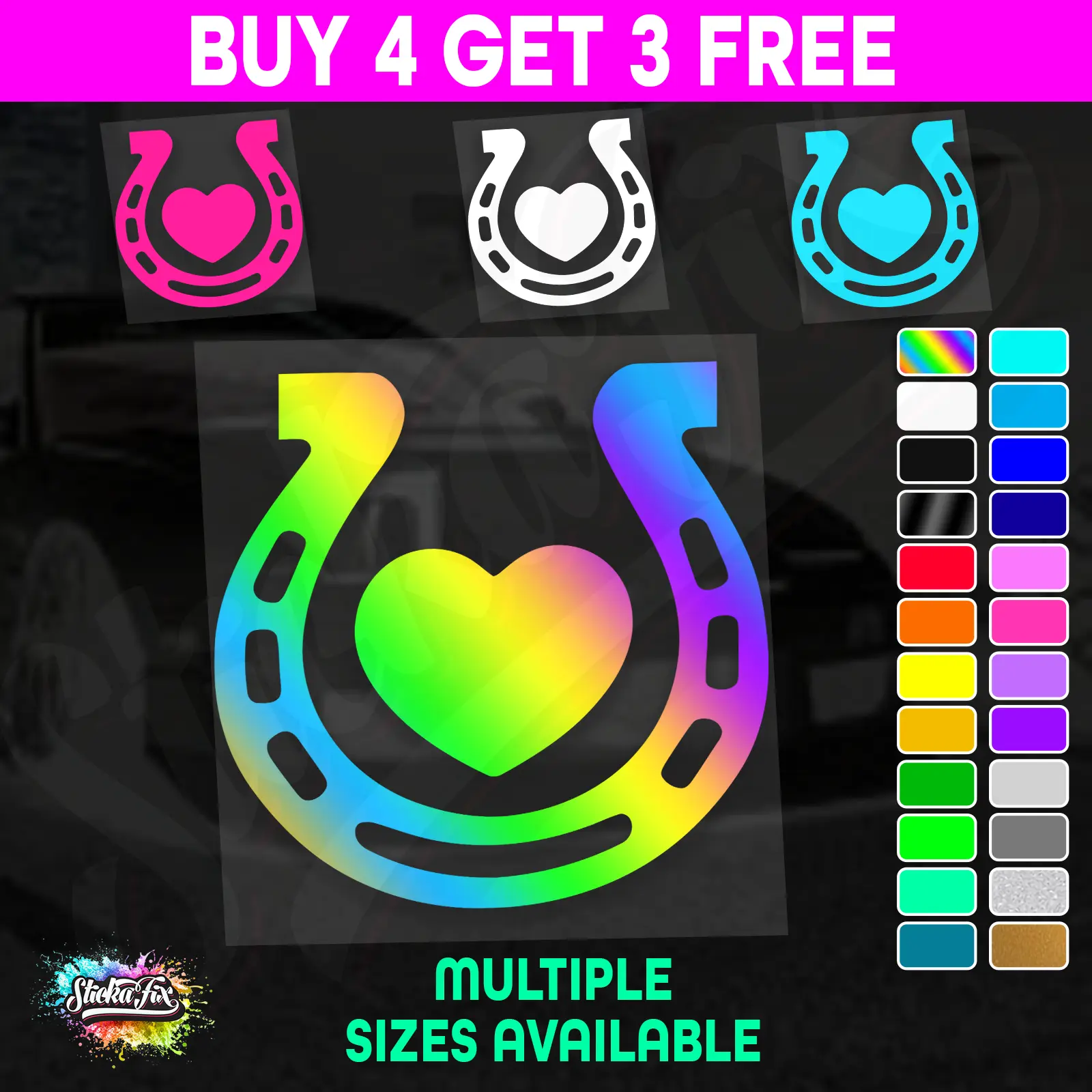 Horse Shoe Love Heart