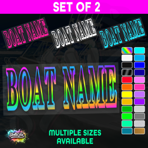 2x Custom Boat Name