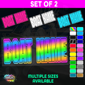 2x Custom Boat Name
