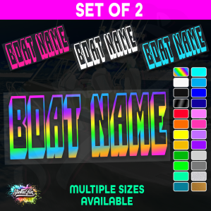 2x Custom Boat Name
