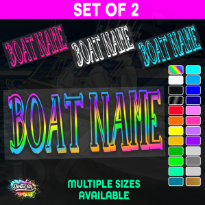 2x Custom Boat Name