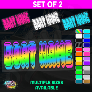 2x Custom Boat Name