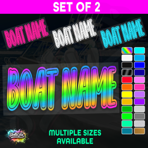 2x Custom Boat Name