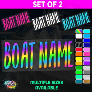 2x Custom Boat Name