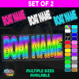 2x Custom Boat Name