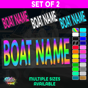 2x Custom Boat Name