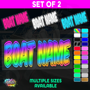 2x Custom Boat Name