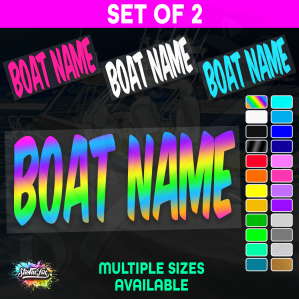 2x Custom Boat Name