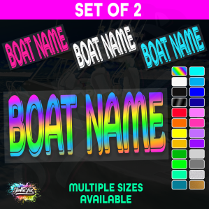 2x Custom Boat Name