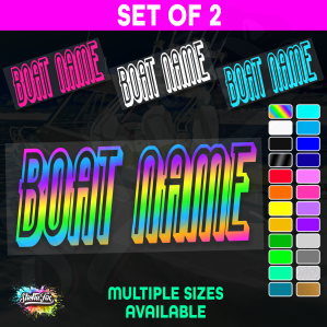 2x Custom Boat Name