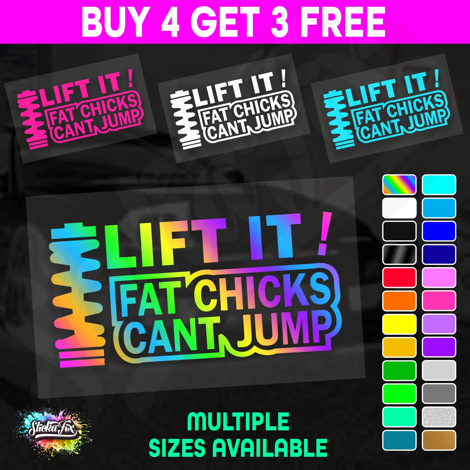 Lift It Fat Chicks Cant Jump