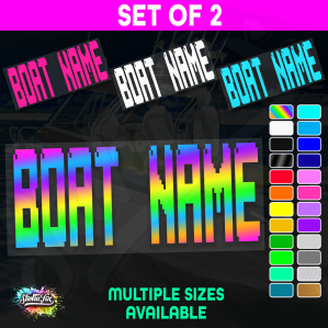 2x Custom Boat Name