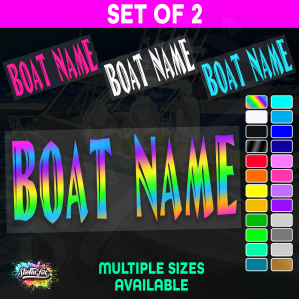 2x Custom Boat Name