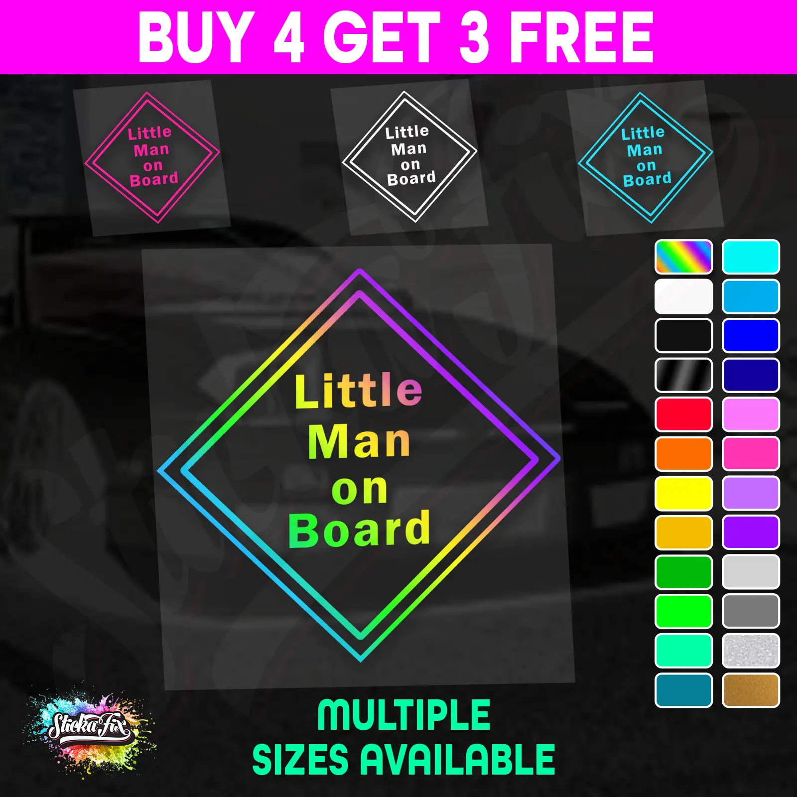 Little Man On Board Triangle