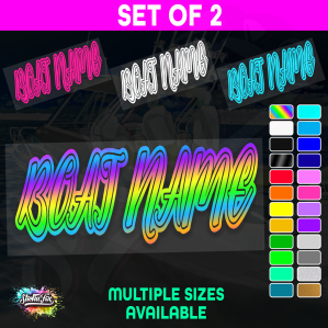 2x Custom Boat Name