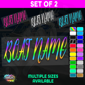 2x Custom Boat Name