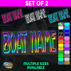 2x Custom Boat Name